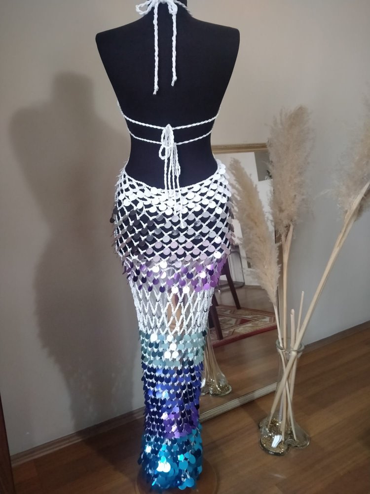 Crochet Sequin Dress