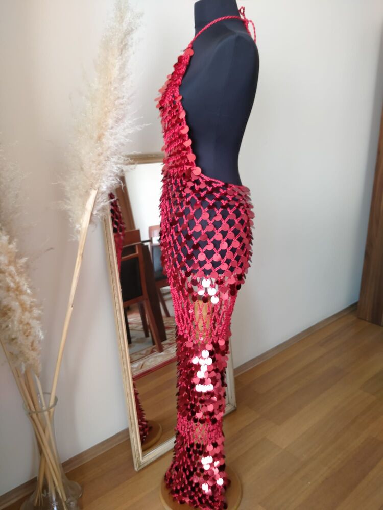 Rose - Crochet Sequin Dress