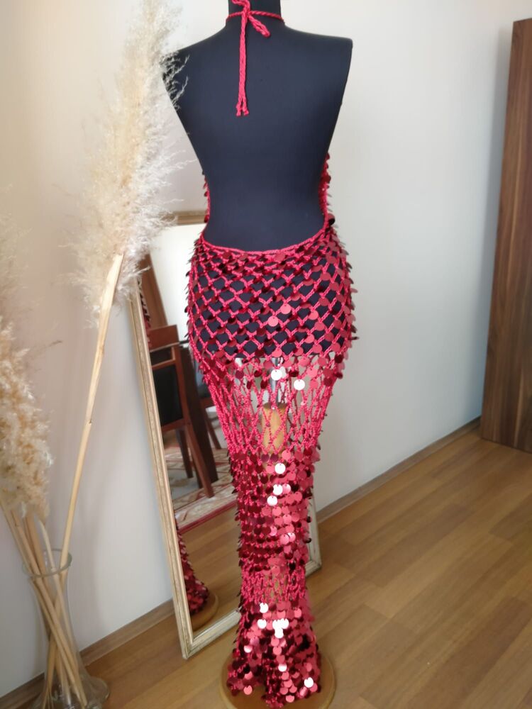 Rose - Crochet Sequin Dress