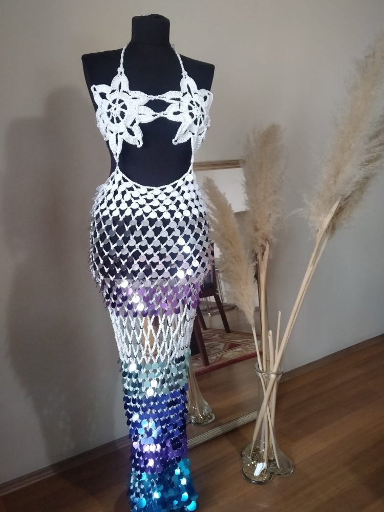 Crochet Sequin Dress
