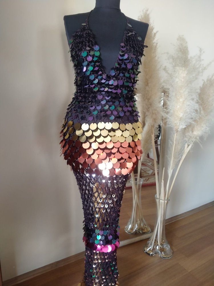 Sequin Maxi Dress