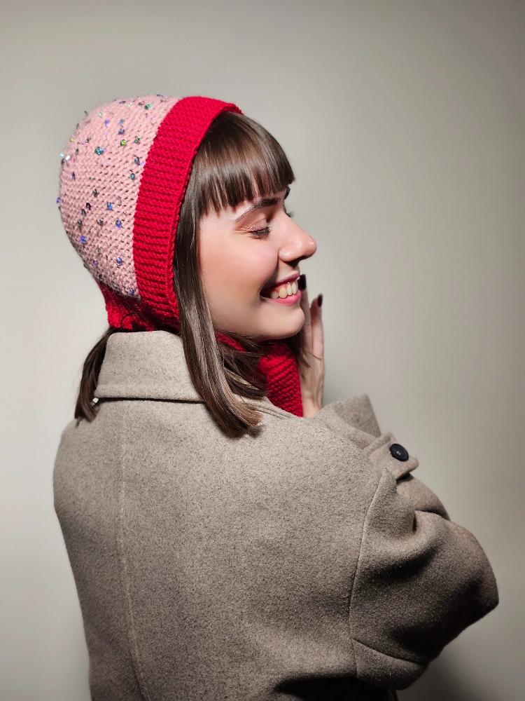Winona – Yün & Angora Karışımlı El Örgüsü Bonnet (Renk Seçenekli)