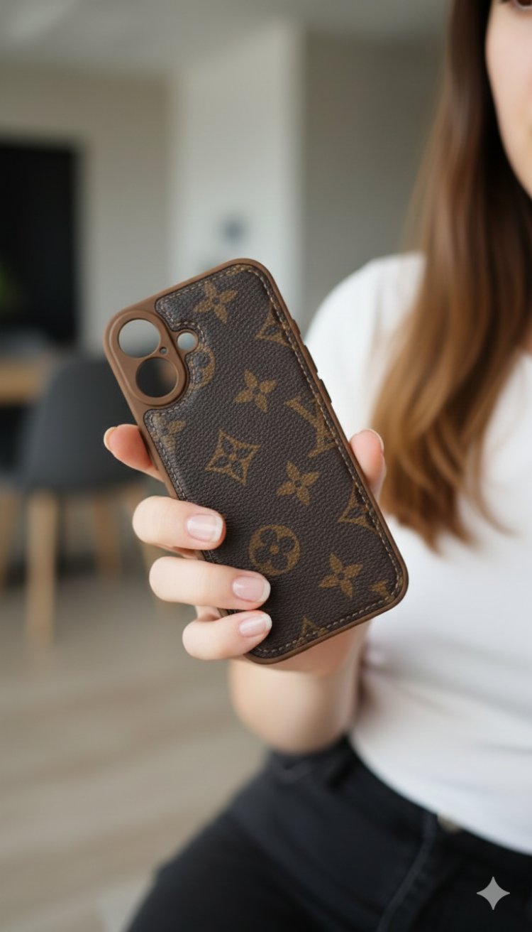 Marka Logolu Deri Telefon Kılıfı (iPhone 17 ve üzeri)