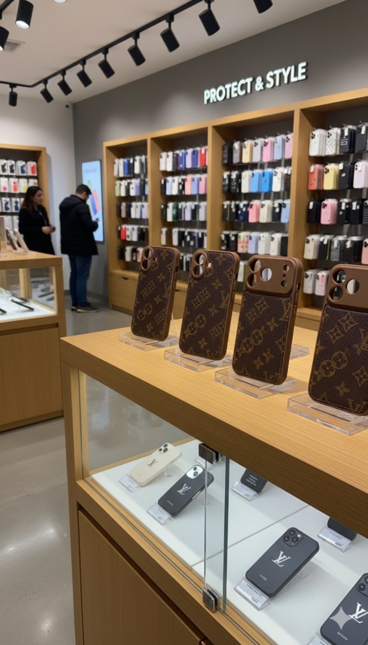 Marka Logolu Deri Telefon Kılıfı (iPhone 17 ve üzeri)