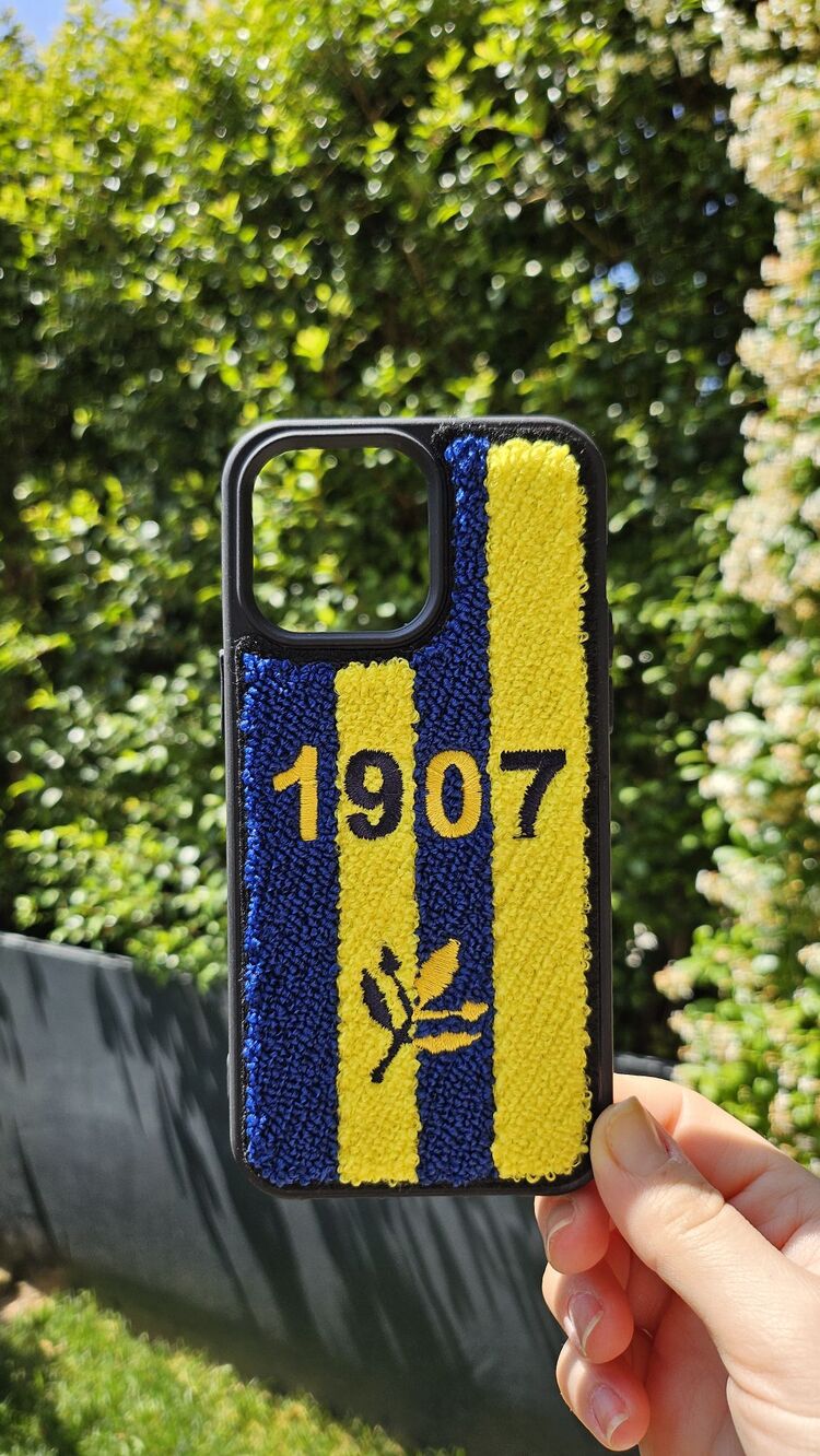 Sarı Lacivert Telefon Kılıfı