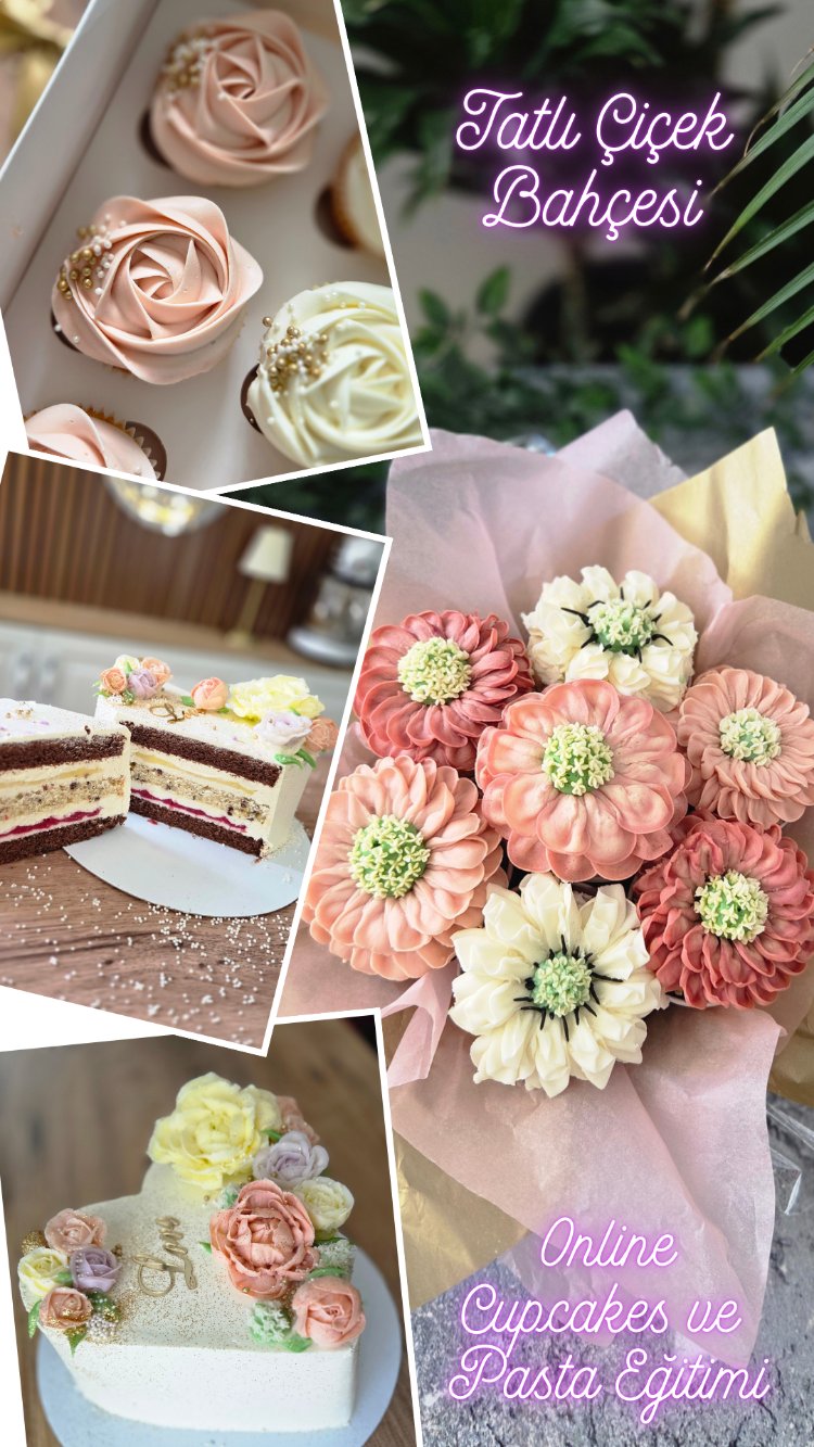 9. TATLI ÇİÇEK BAHÇESİ ( Cupcake Çeşitleri)