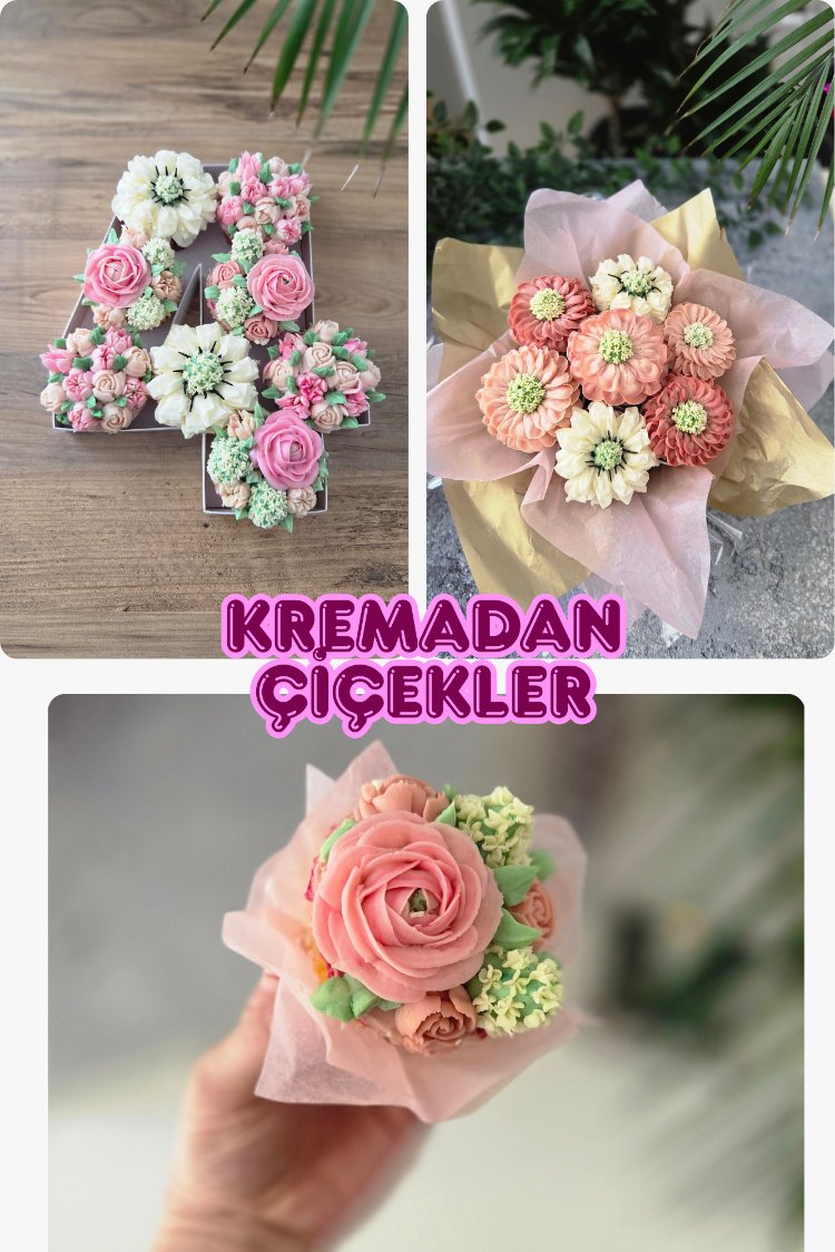 9. TATLI ÇİÇEK BAHÇESİ ( Cupcake Çeşitleri)