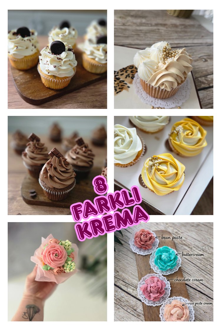 9. TATLI ÇİÇEK BAHÇESİ ( Cupcake Çeşitleri)
