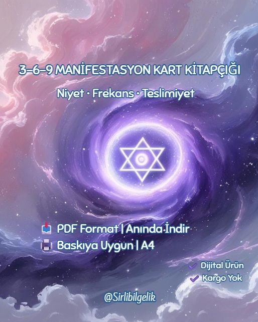 3–6–9 Manifestasyon Kartları – Yazılabilir PDF Rehber