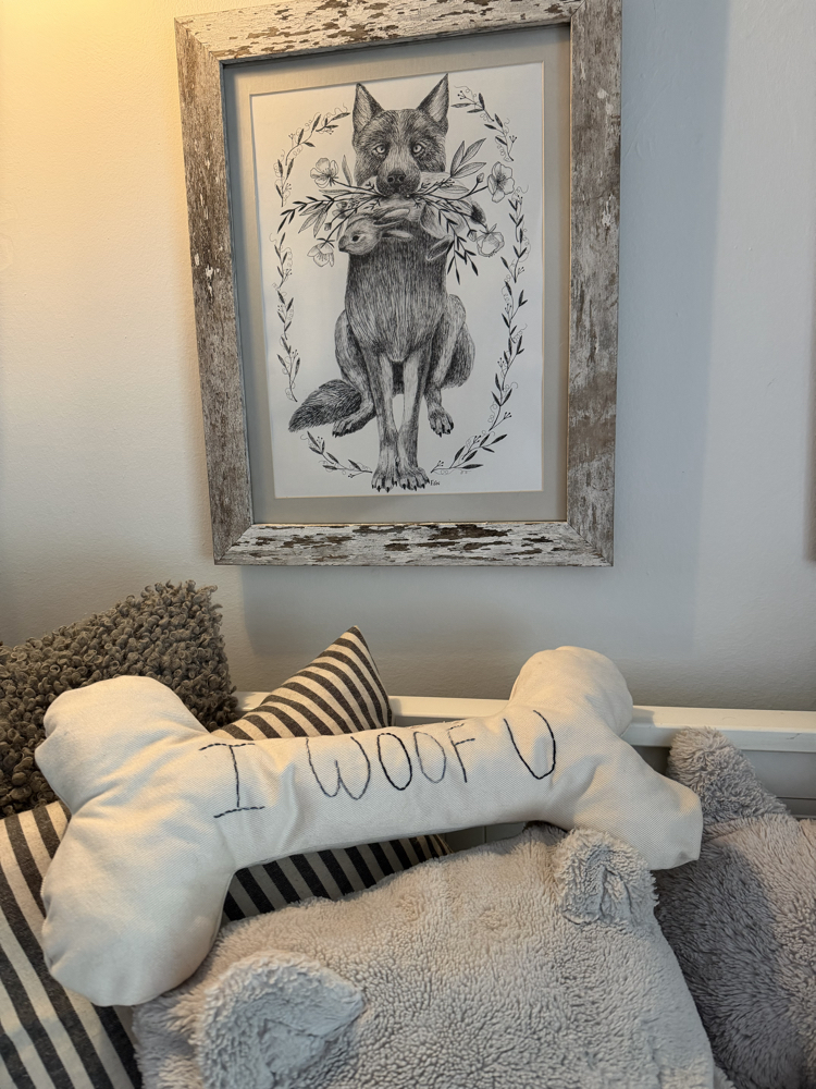 Woof yastık (kişiselleştirilebilir)