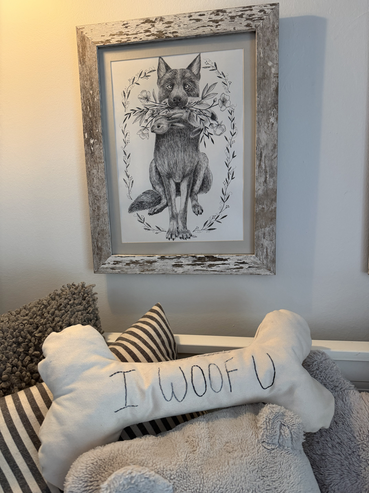 Woof yastık (kişiselleştirilebilir)