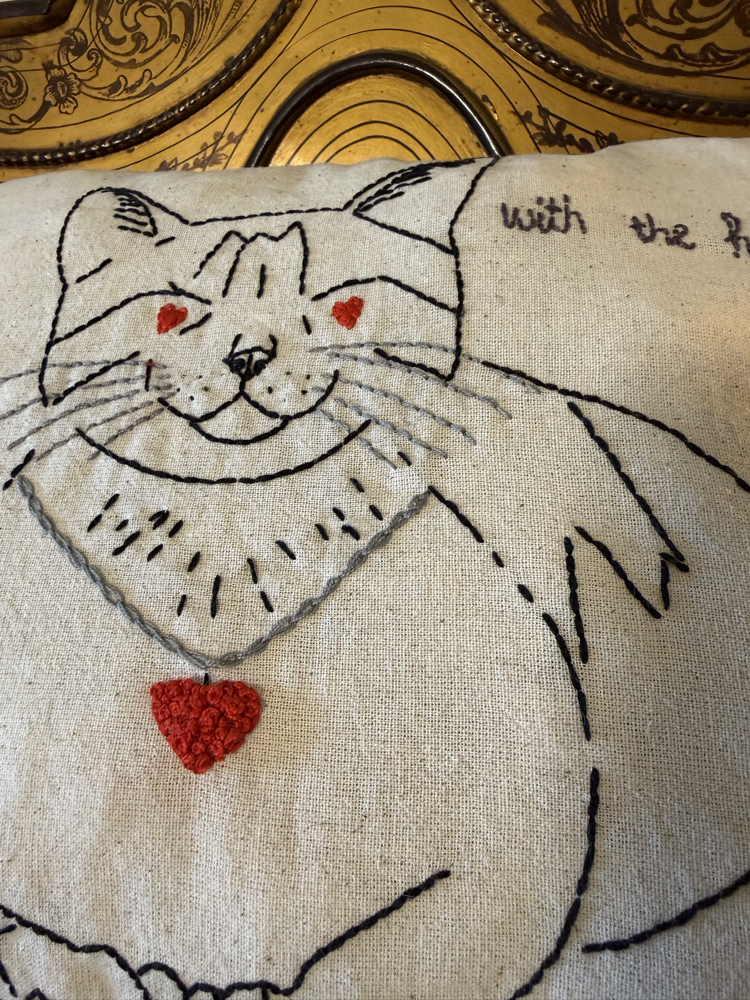 Masalcı kedi yastık