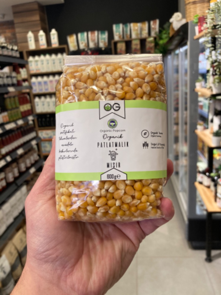 Organik Patlatmalık Mısır 600 gr