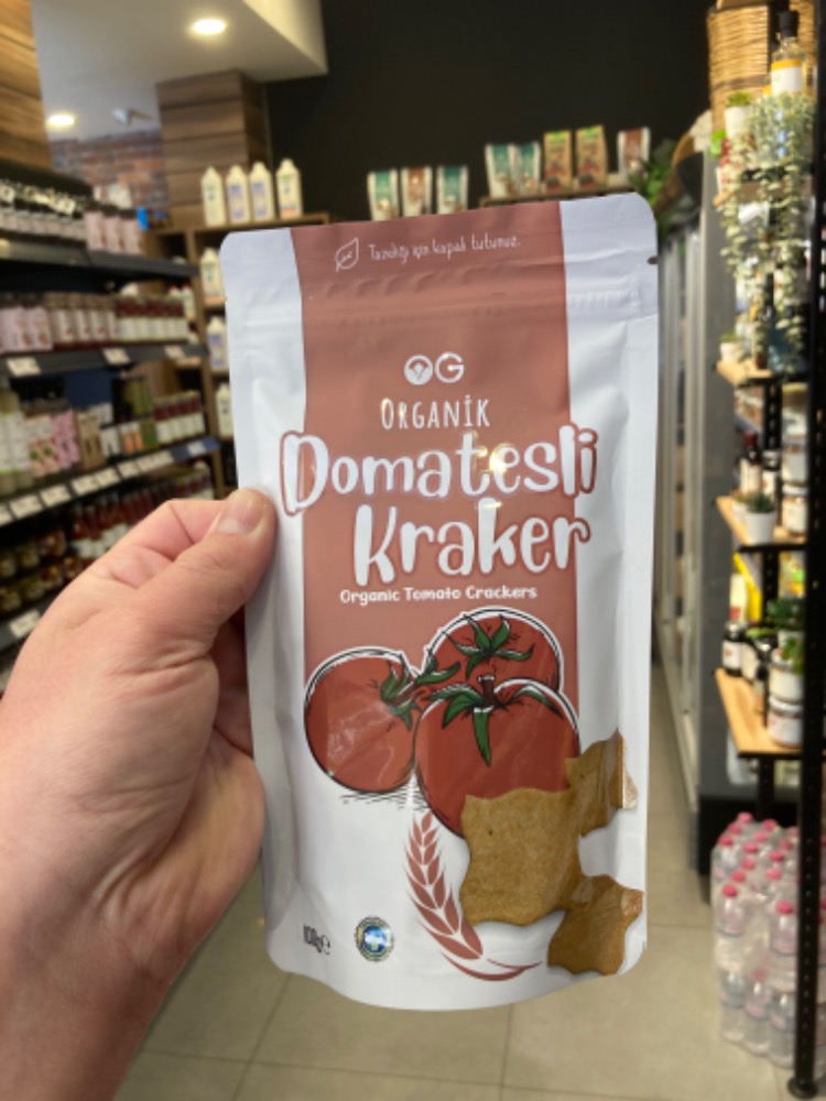 Organik Domatesli Kraker 100 gr