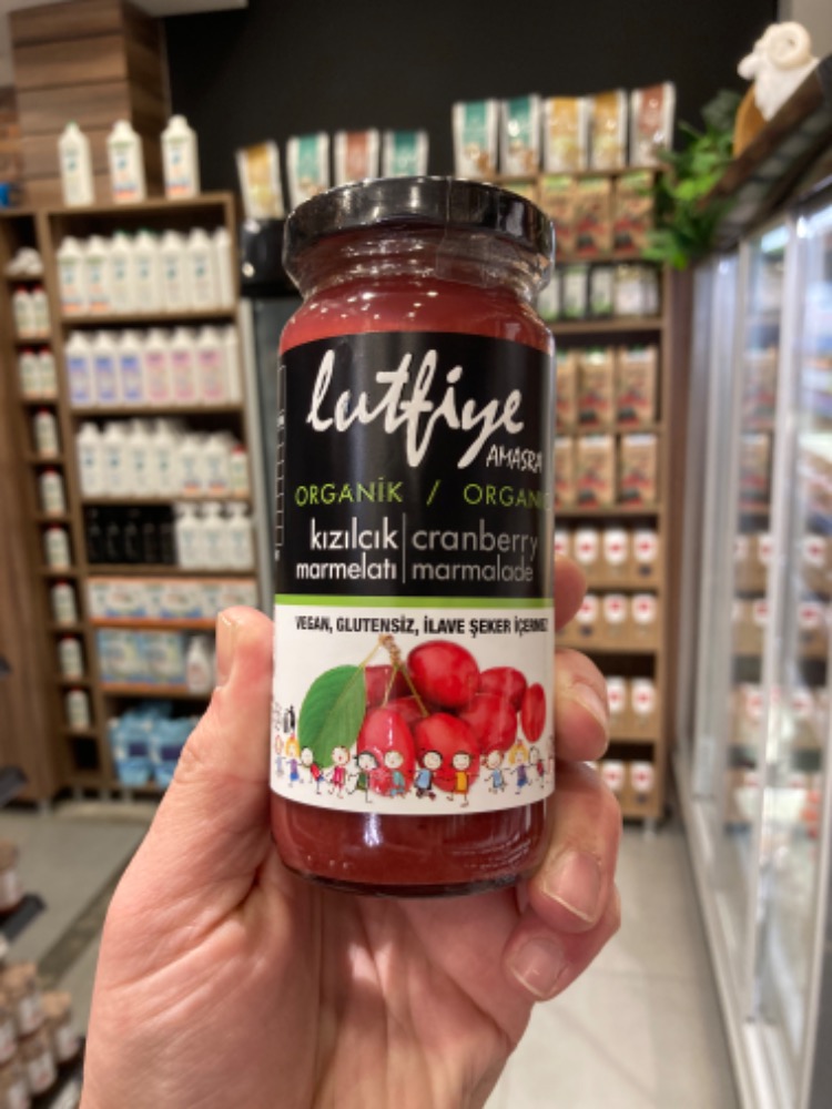 Organik Kızılcık Marmelatı 280 gr