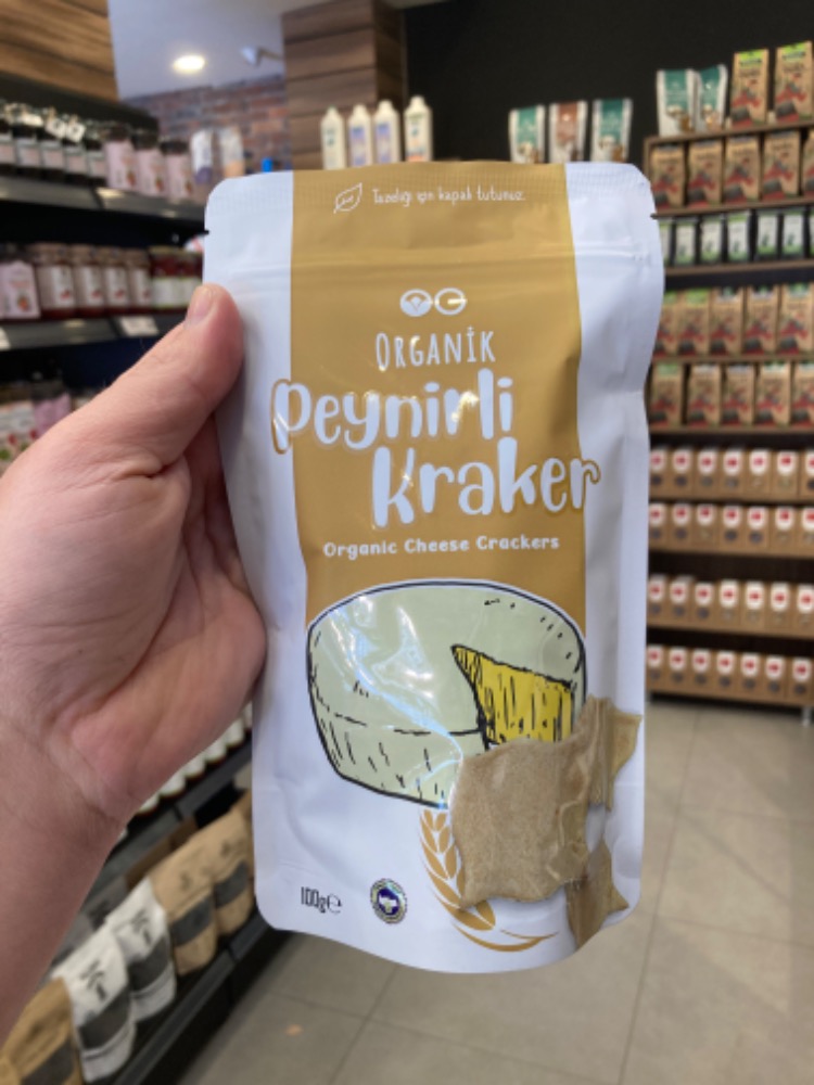 Organik Peynirli Kraker 100 gr