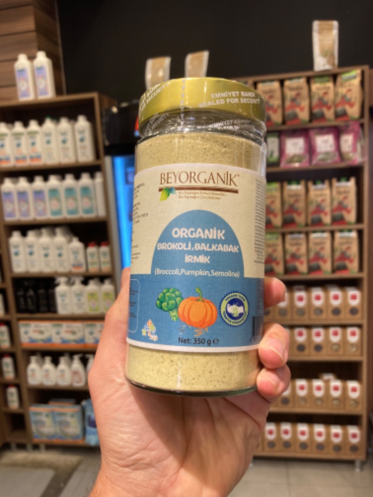 Beyorganik Organik Brokoli, Balkabak İrmik 350 gr