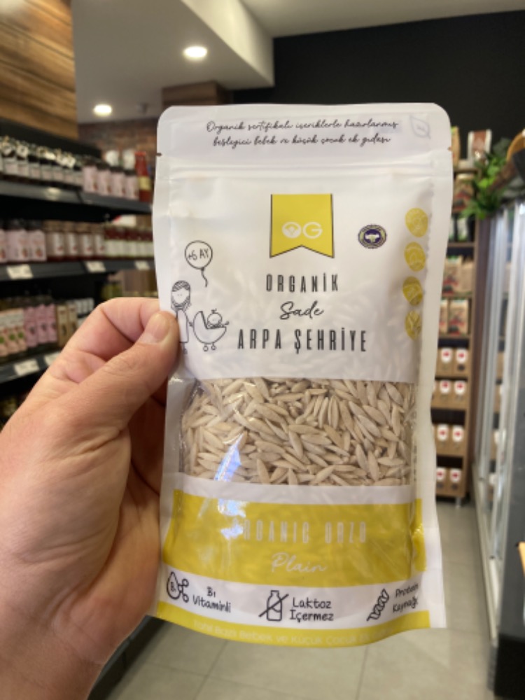 Organik Sade Arpa Şehriye 250 gr