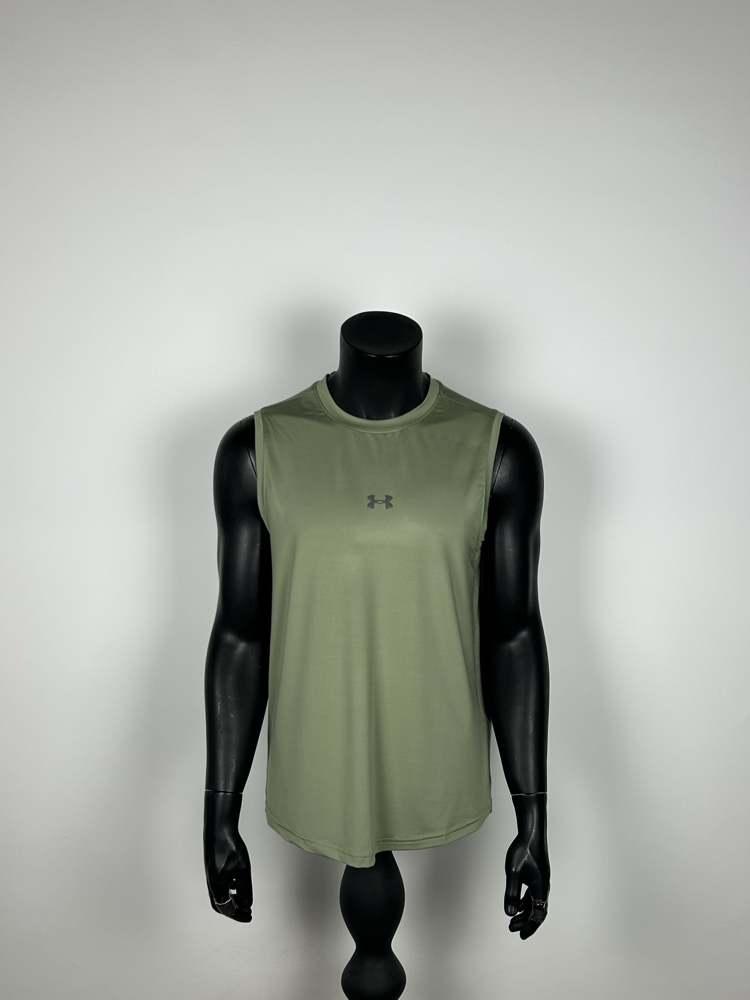 Astana Khaki Performance Sleeveless T-shirt  |  1031