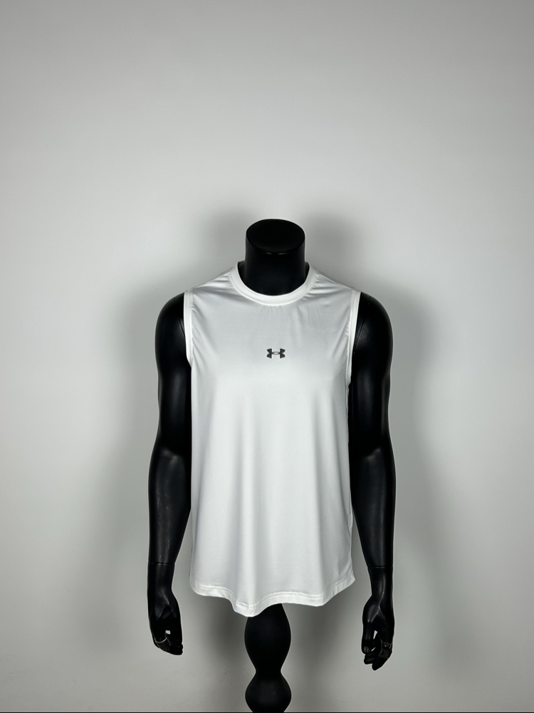 Astana White Performance Sleeveless T-shirt  |  1031