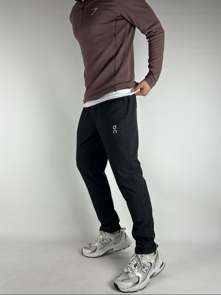 Muno Black Micro Stretch Sweatpants | 1038