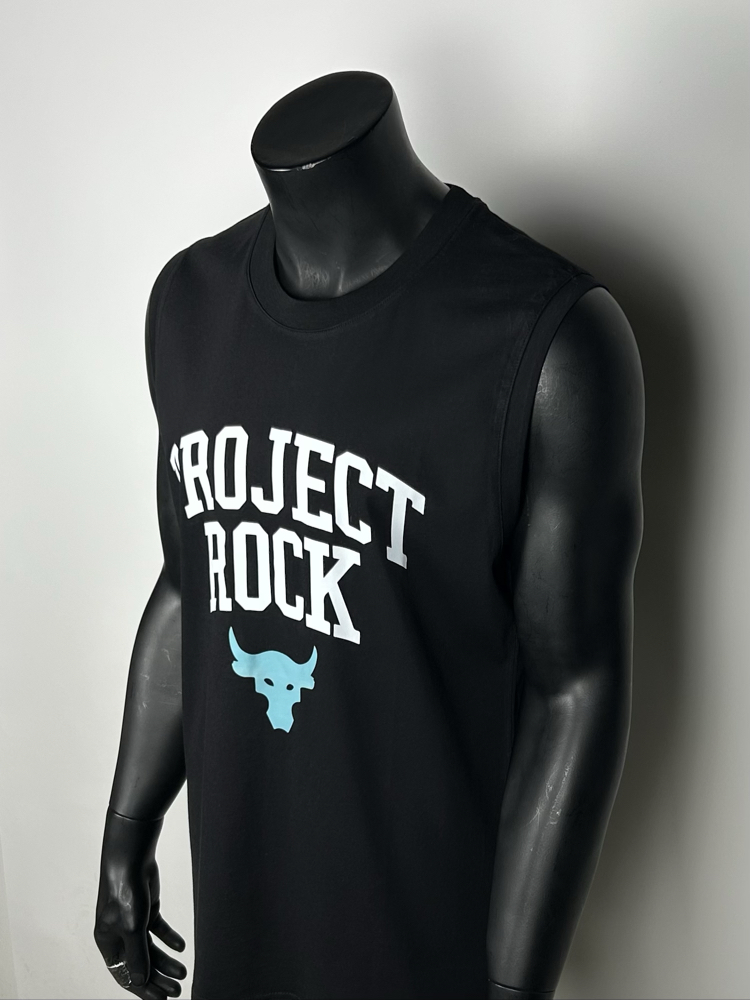 Goyang Black Regular Cotton Sleeveless T-shirt  |  1099