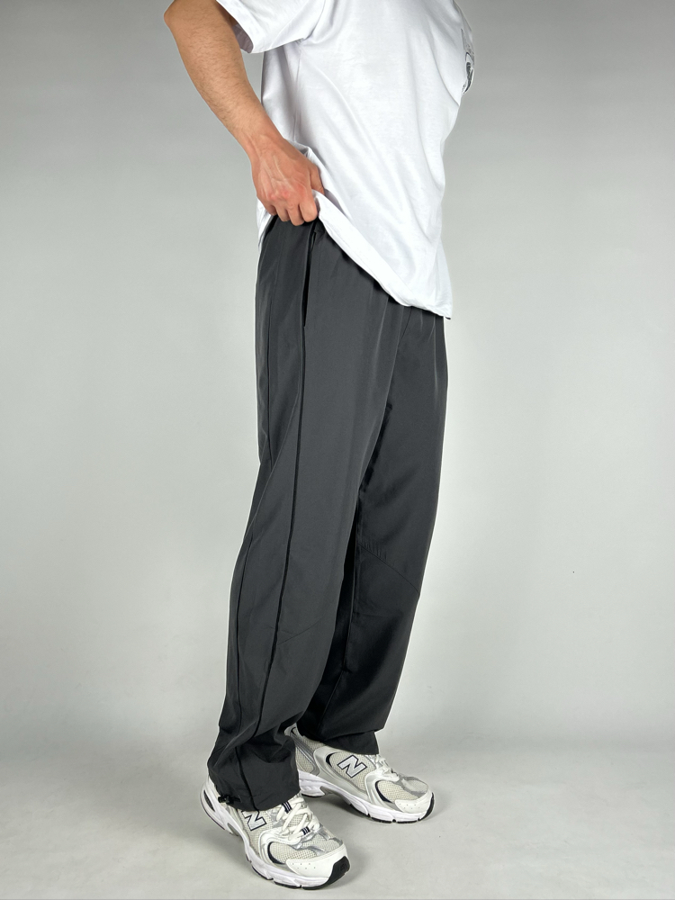 Wide Anthracite Baggy Fresh Fabrics Sweatpants  |  1038