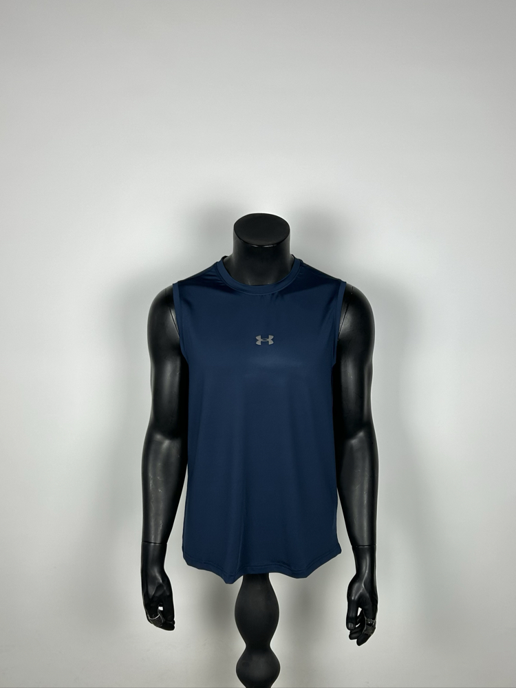 Astana Dark Blue Performance Sleeveless T-shirt | 1031
