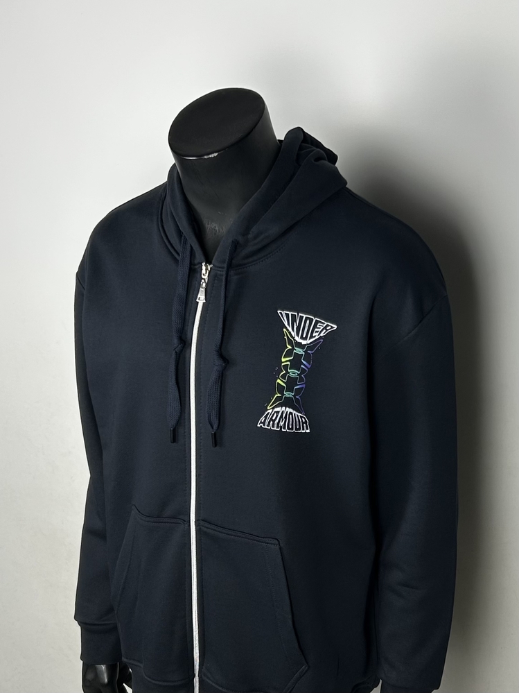 Full Zip Kingston Oversize Hoodie Cotton Sweatshirt | 3313