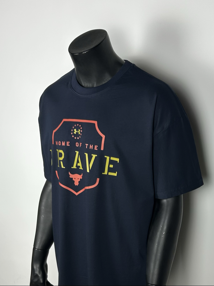 Bold Dark Blue Oversize Cotton T-shirt   |  1099