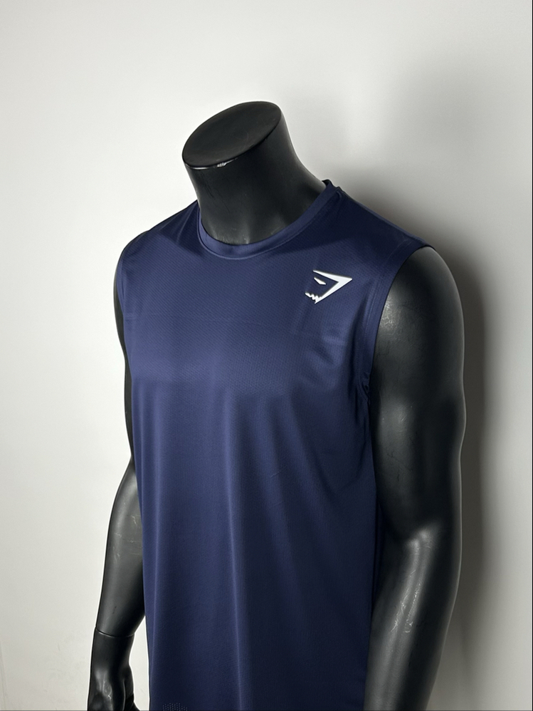 Arena Dark Blue Performance Sleeveless T-shirt  |  1031