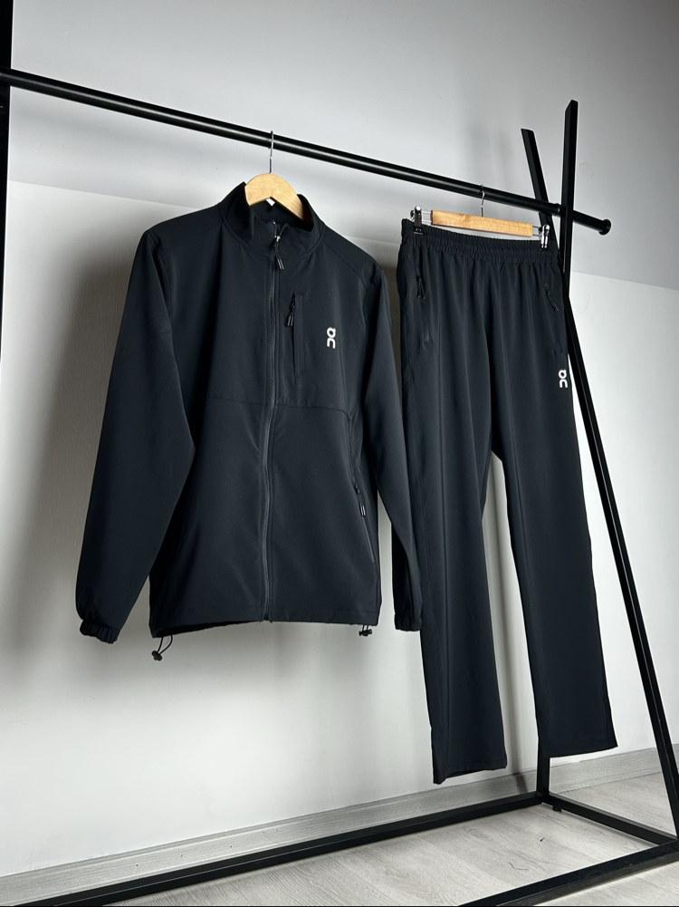 Hogu Black Micro Stretch Tracksuit | 9630
