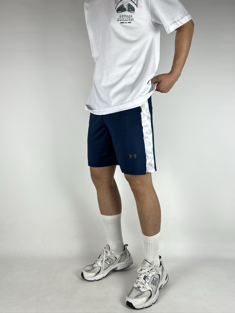 H5 Shape White & Dark Blue Shorts  |  1020