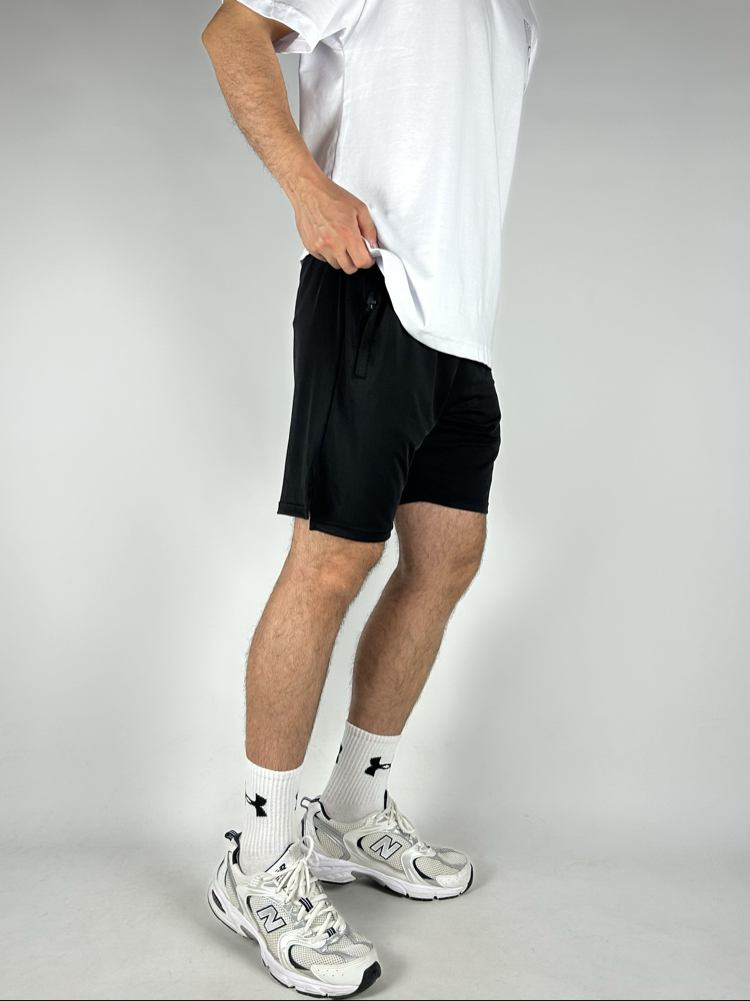 Sharpe Black Micro Shorts  |  1020