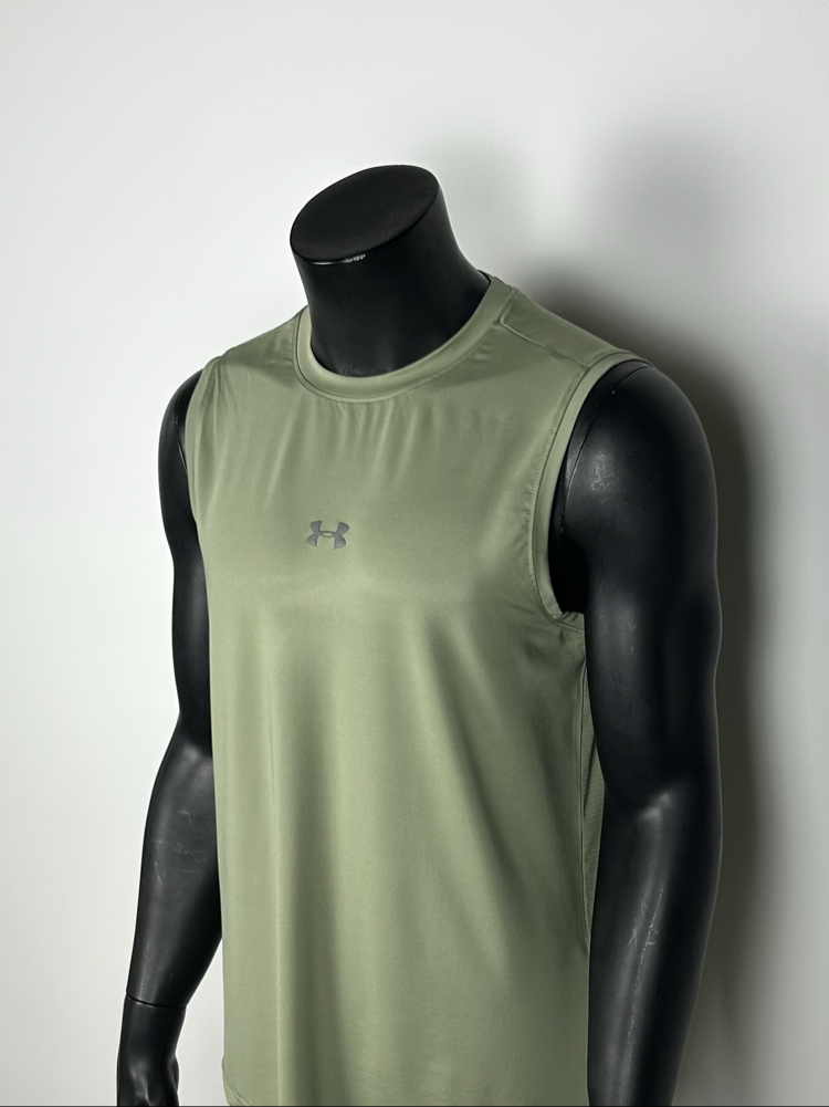 Astana Khaki Performance Sleeveless T-shirt  |  1031