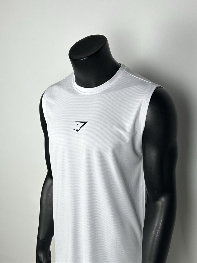 Tinka White Performance Sleeveless T-shirt  |  1031