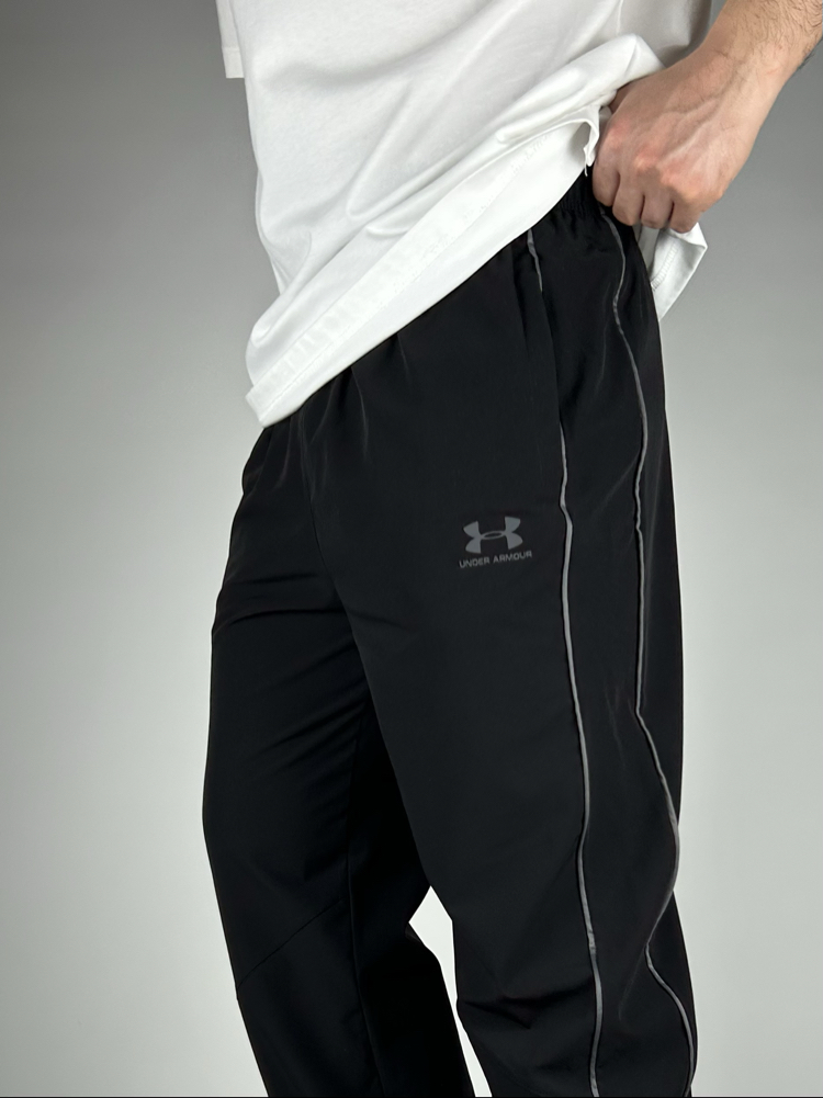 Wide Black Baggy Fresh Fabrics Sweatpants | 1038