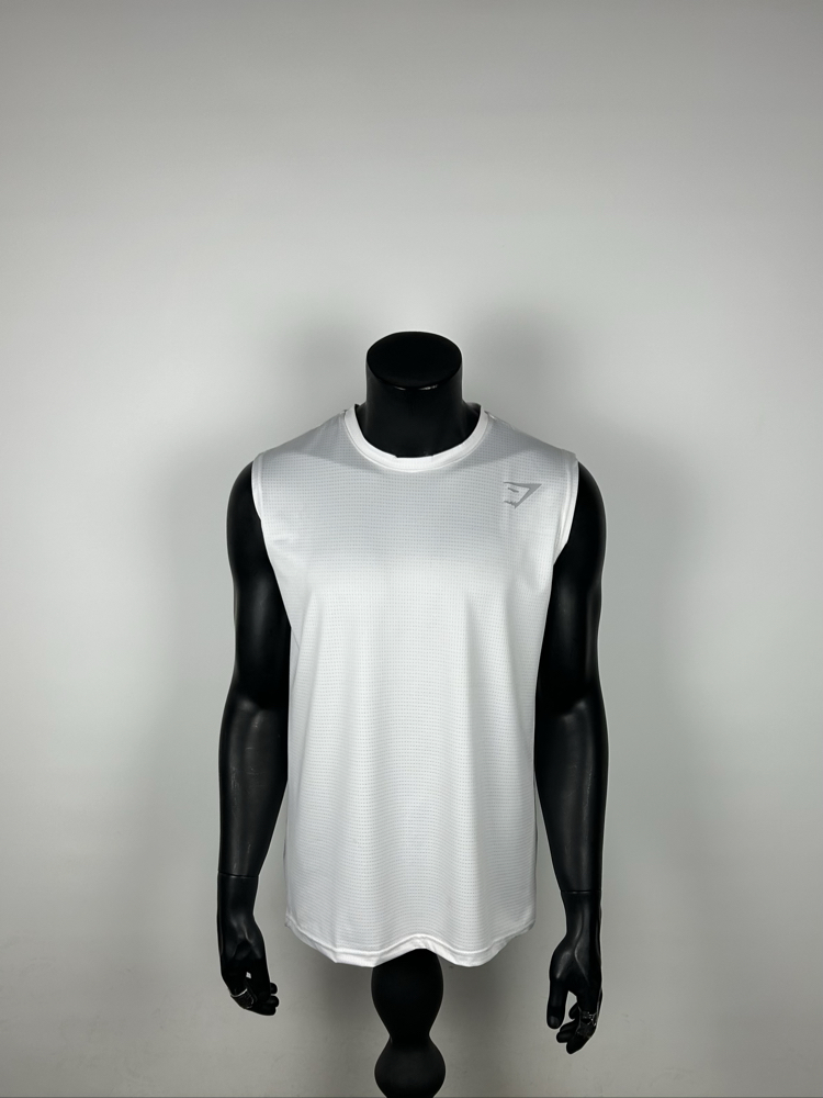 Arena White Performance Sleeveless T-shirt | 1031
