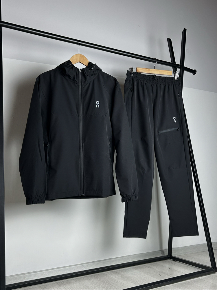 Utter Black Micro Stretch Tracksuit |  9630