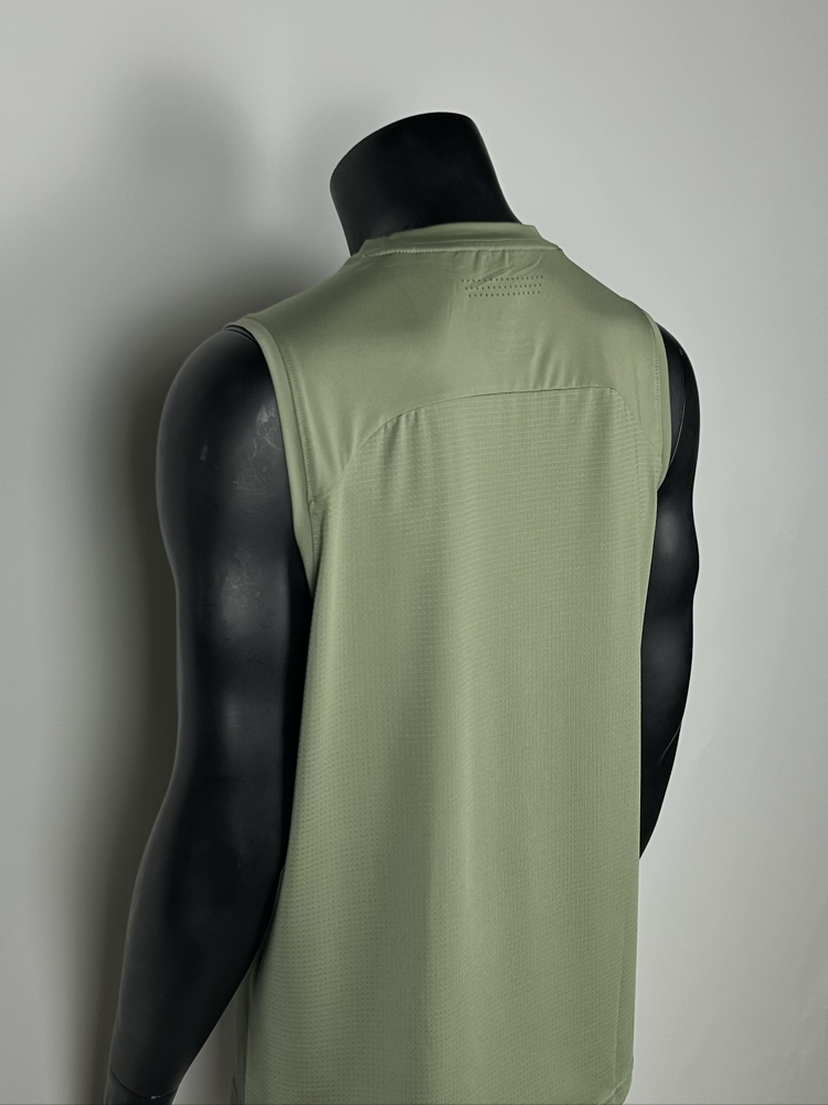 Astana Khaki Performance Sleeveless T-shirt  |  1031