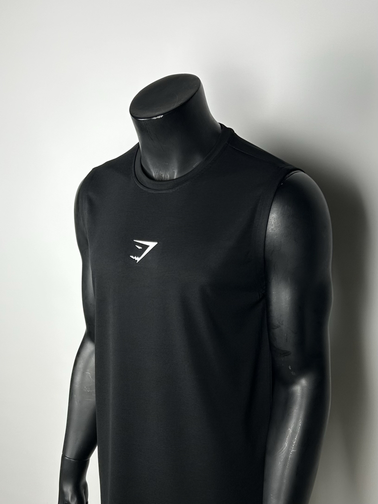 Tinka Black Performance Sleeveless T-shirt | 1031