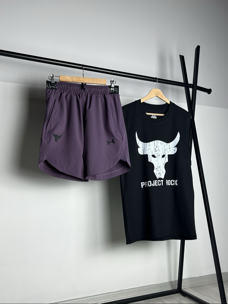 Buffalo Black Cotton Sleeveless T-shirt & Rank G2 Micro Shorts Combin  |  1033
