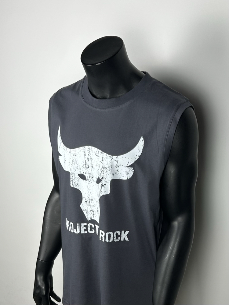 Buffalo Anthracite Cotton Sleeveless T-shirt & Rank G2 Micro Shorts Combin  |  1033