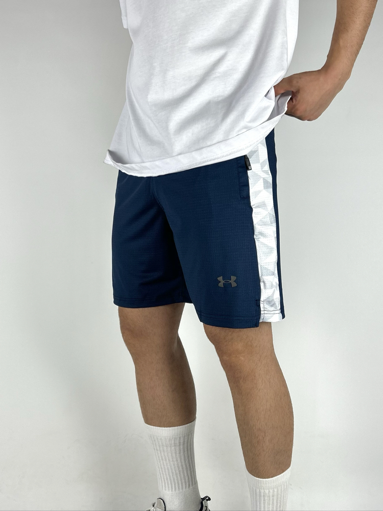 H5 Shape White & Dark Blue Shorts  |  1020