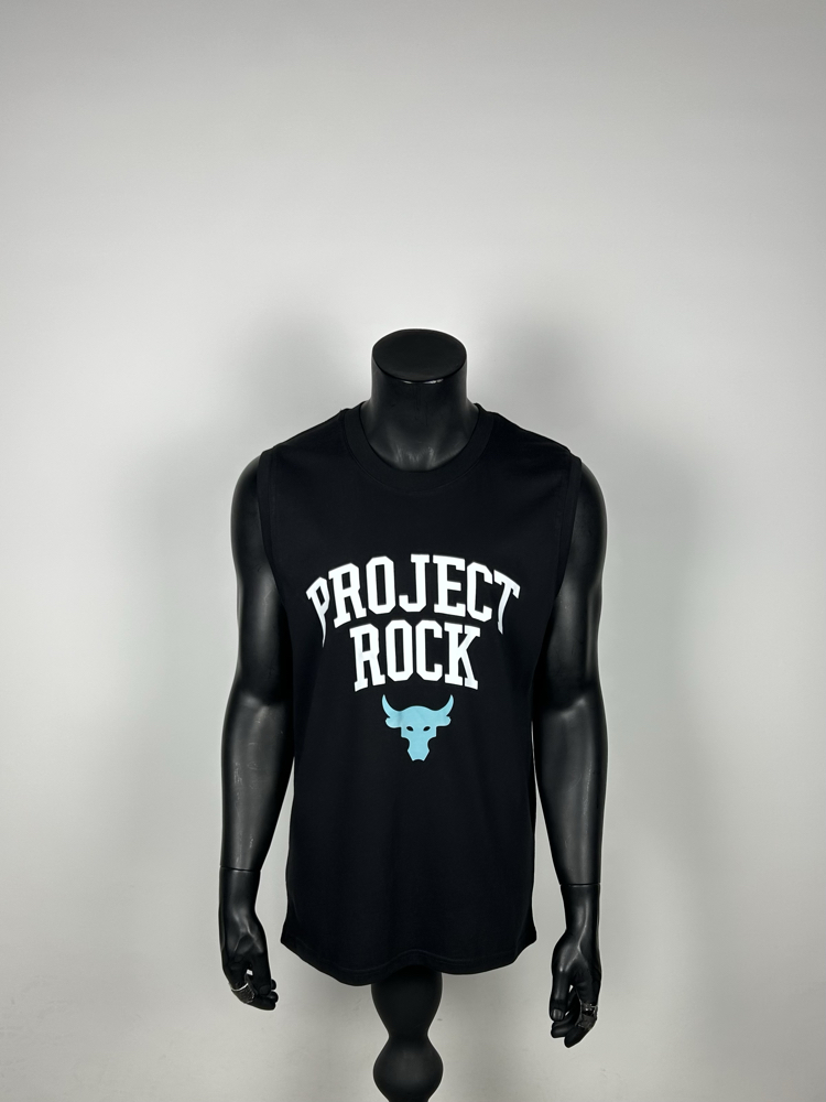 Goyang Black Regular Cotton Sleeveless T-shirt  |  1099