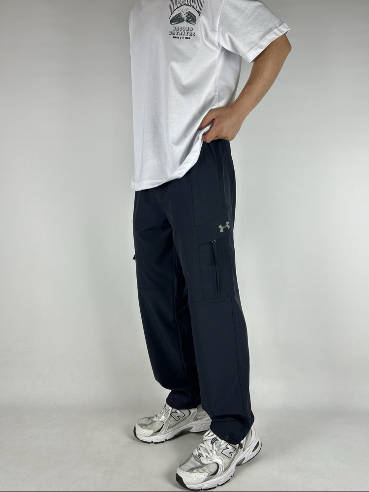 Ruin Dark Blue Baggy Fresh Fabrics Sweatpants  |  1038