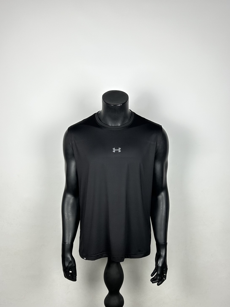 Cuenca Black Performance Sleeveless T-shirt | 1031