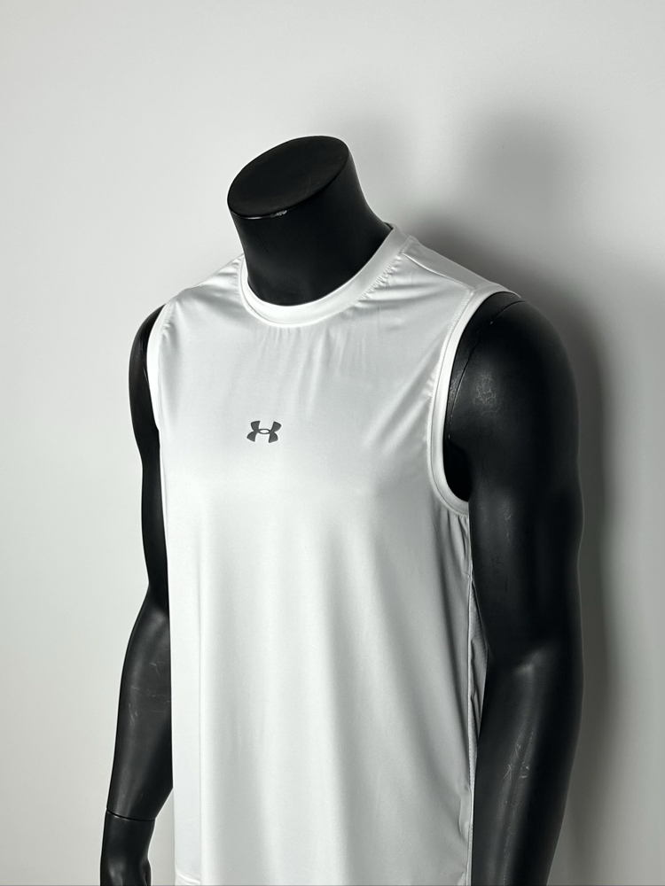 Astana White Performance Sleeveless T-shirt  |  1031