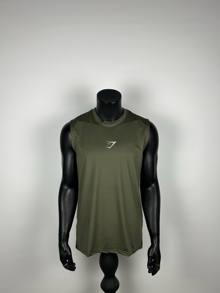 Quarter Khaki Performance Sleeveless T-shirt | 1031