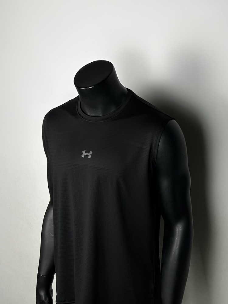 Cuenca Black Performance Sleeveless T-shirt | 1031